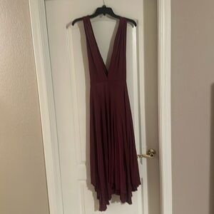 Maroon Infinity Wrap Dress